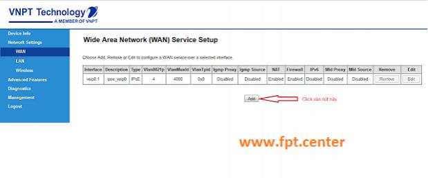 Hướng dẫn cấu hình modem GPON IGATE GW040 của VNPT