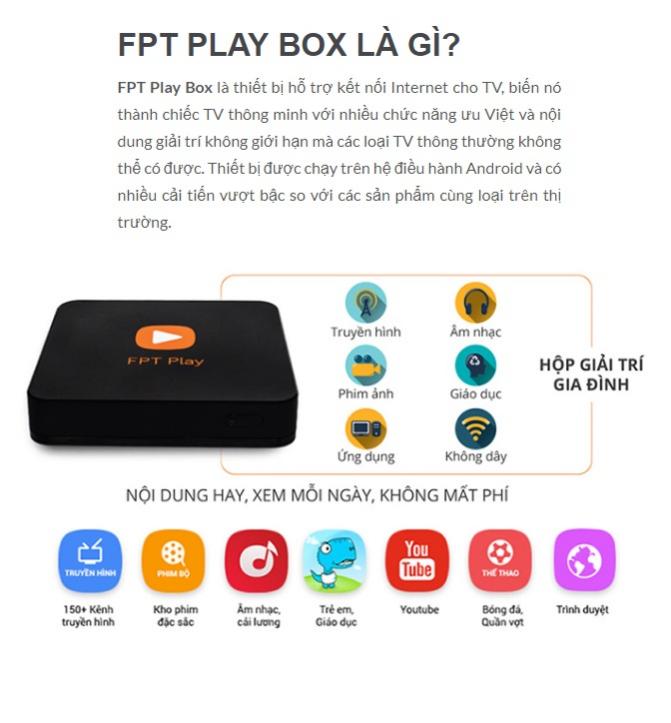 FPT Play Box TV - Mua 1 lần - Miễn phí truyền hình mãi mãi